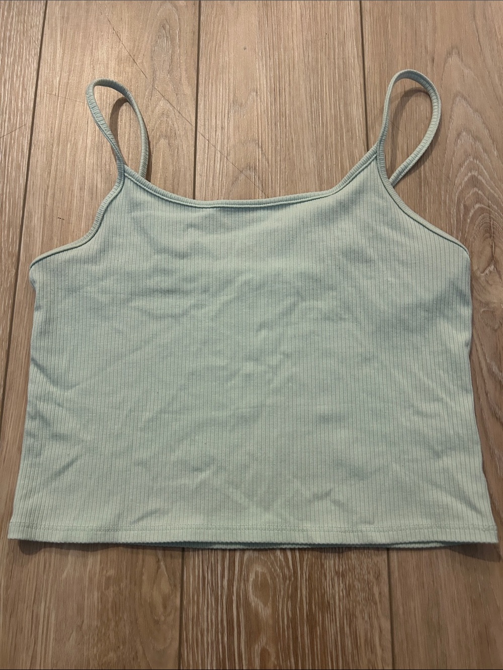 American Eagle Outfitters Mint Ribbed Spaghetti Strap Camisole